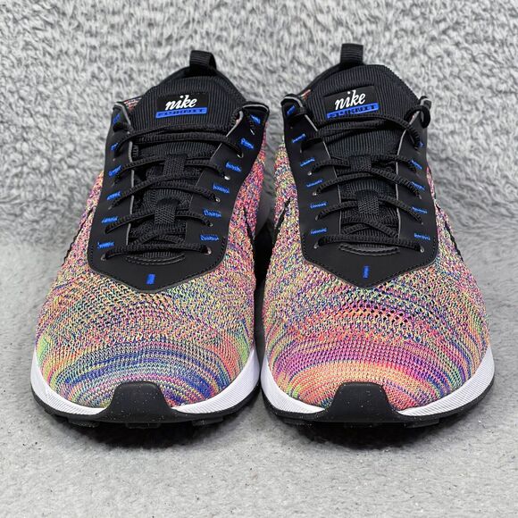 Nike Air Max Flyknit Racer Mens Size 11 Running Shoes Sneakers Multi-Color - Picture 2 of 9